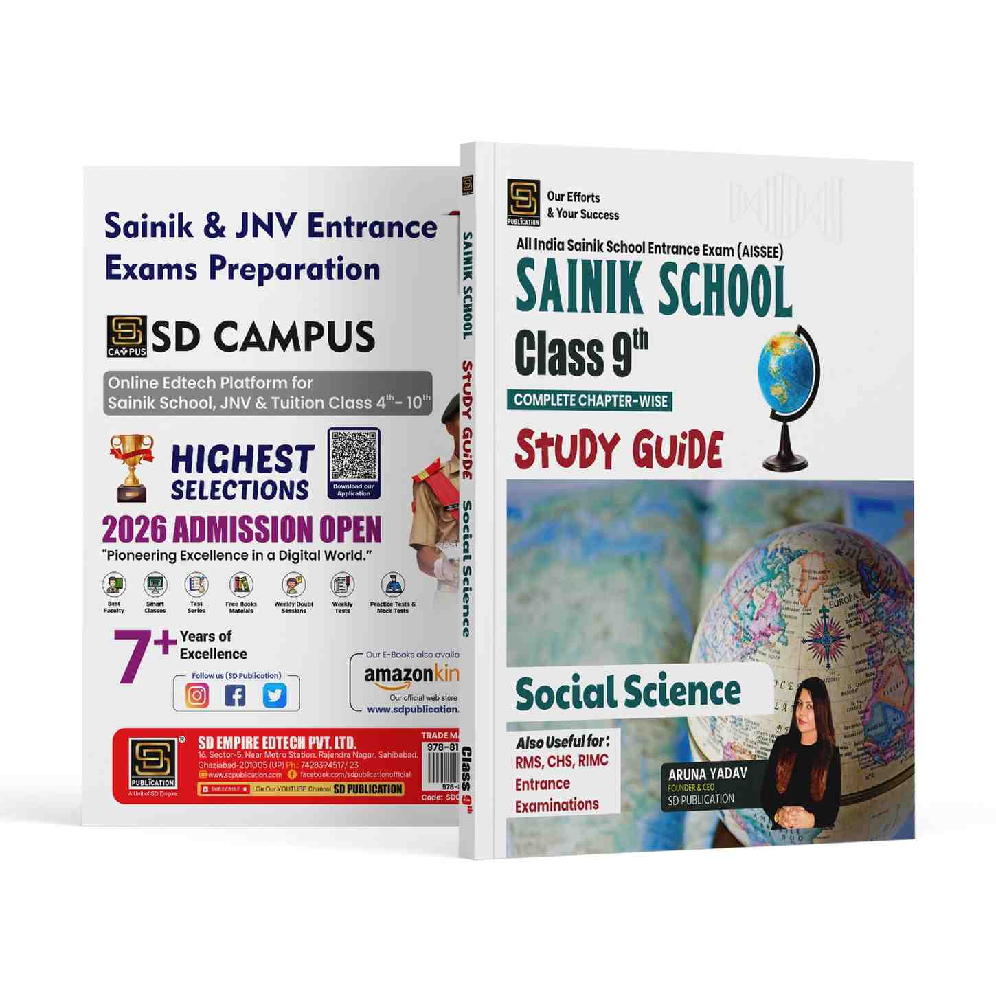 Sainik School 2026 Complete Chapterwise Study Guide: Social Science Class 9 | Theory Based on Latest AISSEE Syllabus | Fundamental Concepts from NCERT Textbook Included | 2300+ Practice Questions with Explanations | Objective Type Assessments | Previous Year Questions 2018-2026 | Also Useful for RMS, CHS, RIM Entrance Examinations
