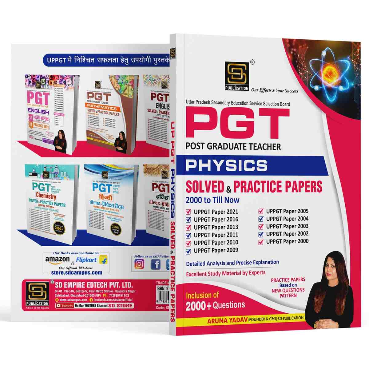UPSESSB PGT Physics: Solved Papers from 2000 to Present + Practice Sets ...